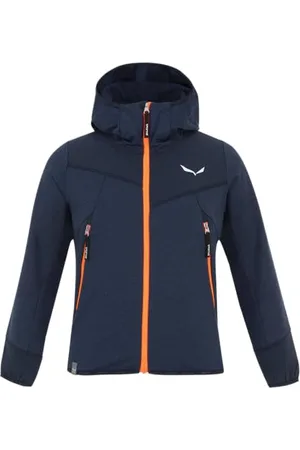 Salewa Agner Melange PL K FZ HDY Felpa, , 12 Anni Unisex-Bimbi