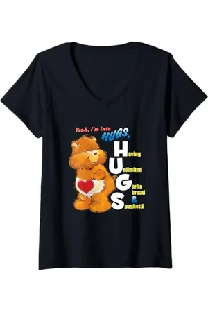 Care Bears Donna Gli orsi della cura negli abbracci Maglietta con Collo a V