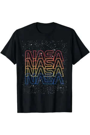 Nasa T-shirt con grafica sbiadita a colori con logo Neon Space della Maglietta