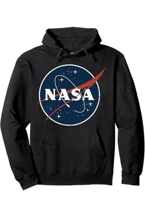 Nasa Logo Vintage Distressed Felpa con Cappuccio