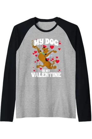 Scooby-Doo My Dog is My Valentine Maglia con Maniche Raglan