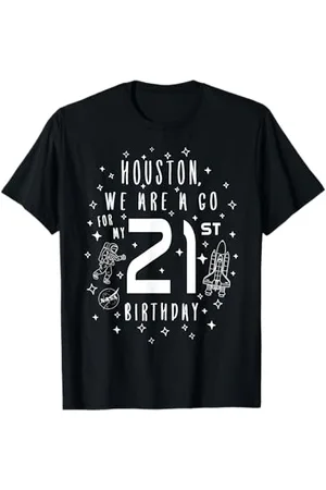 Nasa Schizzo della festa per il 21° compleanno di We Are A Go della Houston Maglietta