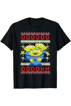 Disney Maglietta Pixar Toy Story Aliens Ugly Christmas Sweater Maglietta