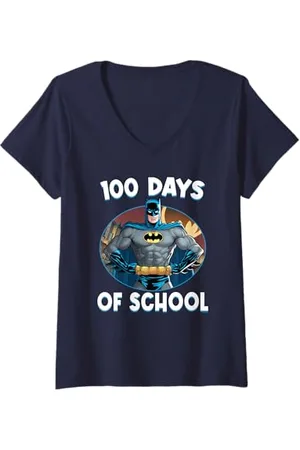 Batman Donna 100 Days of School Maglietta con Collo a V
