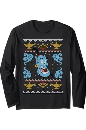 Disney Maglione Aladdin Genie Ugly con stampa facciale Maglia a Manica