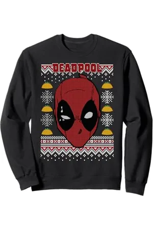 Marvel Deadpool Natale Ugly Sweater Style Felpa