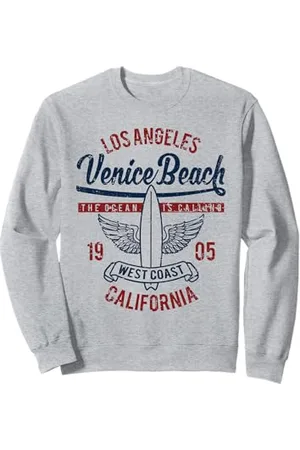 Awesome Venice Beach CA Souvenirs and Designs Venice Beach, California, design retrò vintage da surf invecchiato Felpa