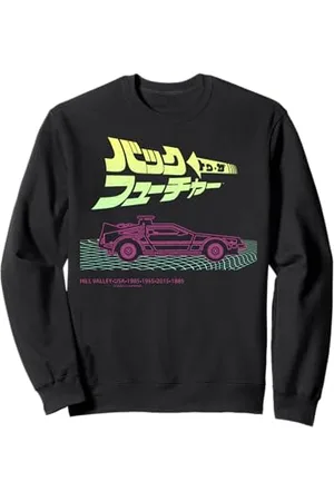 Back To The Future Ritorno al futuro 35° Kanji DeLorean Grid Felpa