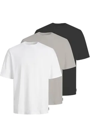 JJ 3-Pack MP Jreb-tè Loose Fit SS Tee, Confezione da 3, , M (Pacco da 3) Uomo