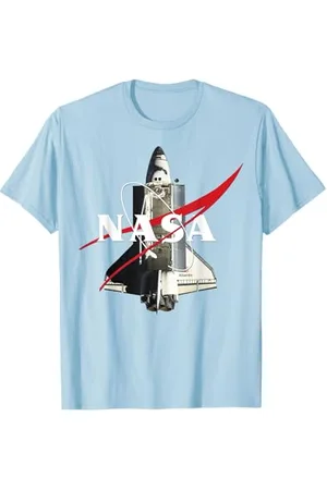 Nasa T-shirt con logo Chevron rosso dello Space Shuttle della C1 Maglietta