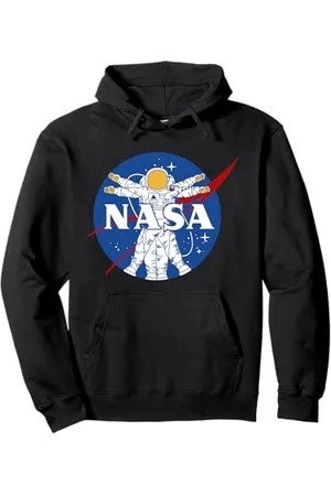 Nasa Astronauta Vitruvian Man Style Logo Felpa con Cappuccio