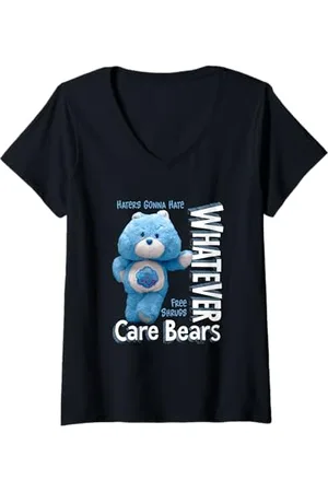 Care Bears Donna Whatever Grumpy Bear Maglietta con Collo a V