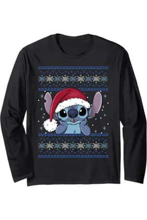Disney Cappello da Babbo Natale Lilo & Stitch Maglia a Manica