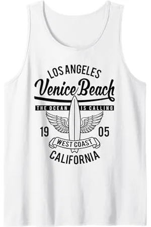 Awesome Venice Beach CA Souvenirs and Designs Venice Beach, California, design retrò vintage da surf Canotta