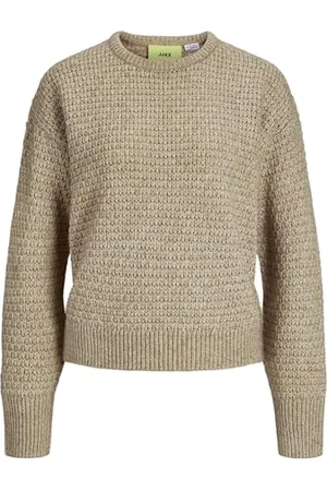 JACK & JONES JJXX Jxmilly Structure Crew Neck Knit Maglione Lavorato a Maglia, , L Donna