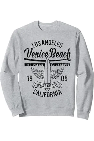 Awesome Venice Beach CA Souvenirs and Designs Venice Beach, California, design retrò vintage da surf invecchiato Felpa