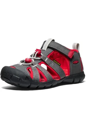 Keen Seacamp 2 CNX, Sandali, Unisex - Bambini e ragazzi, Grigio (Magnet/Red Carpet), 23 EU
