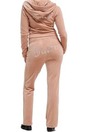 Juicy Couture Velour Track Pant with Diamante Branding Pantaloni Casual, , M (Pacco da 18) Donna