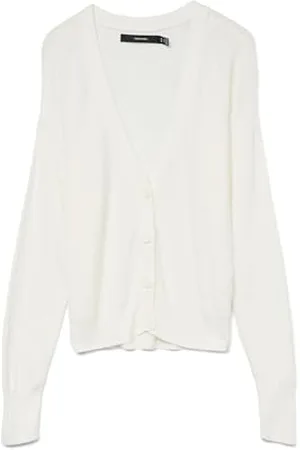 VERO MODA Vmnewlexsun LS Short V-Neck Car Ga Noos, Maglione Cardigan Donna, , XS