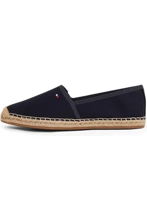Tommy Hilfiger Donna Espadrillas Flag Canvas con Logo, Blu (Space Blue), 37 EU