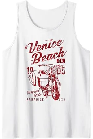 Awesome Venice Beach CA Souvenirs and Designs Venice Beach, California, design retrò vintage invecchiato Canotta