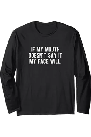 ATTITUDE Se la mia bocca non lo dice la mia faccia Maglia a Manica