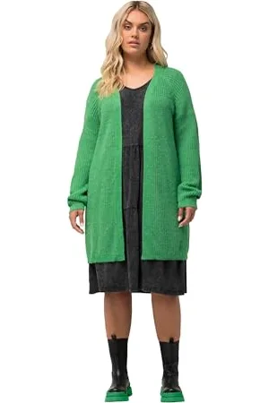 Ulla Popken Strickcardigan mit Raglanärmel, Cardigan Donna,