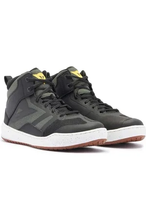 Dainese Suburb Air Shoes, Scarpa Moto Estiva, in Tessuto Uomo, Nero/Bianco/ Militare, 45 EU
