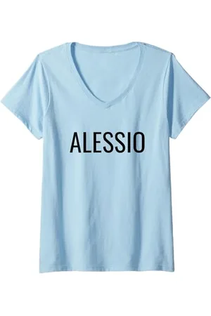 ALESSIO Donna Maglietta con Collo a V