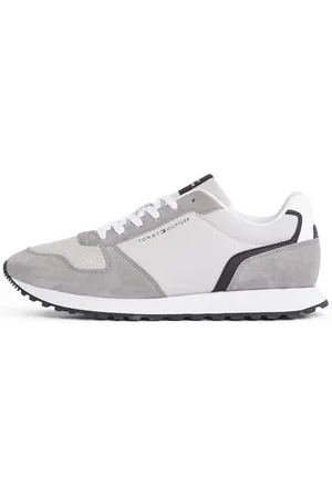 Tommy Hilfiger Uomo Sneakers Runner New Eva Mix Sportive, Beige (Grey Whisper), 42 EU