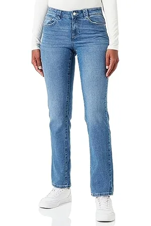 VERO MODA Vmlaney Mr Straight Jeans Vi3371, , 26W x 32L Donna