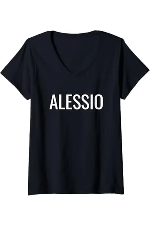 ALESSIO Donna Maglietta con Collo a V