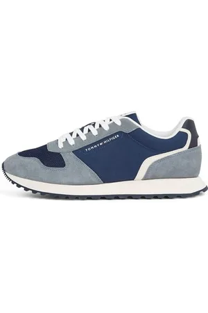 Tommy Hilfiger Uomo Sneakers Runner New Eva Mix Sportive, Multicolore (Sport Navy), 46 EU
