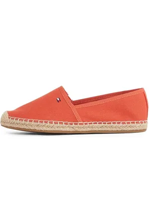 Tommy Hilfiger Donna Espadrillas Flag Canvas con Logo, Arancione (Rustic Clay), 39 EU