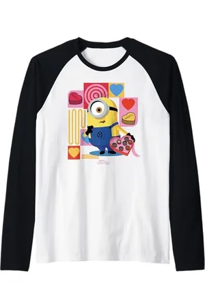 Minions Valentine’s Day Kevin Para Tu Maglia con Maniche Raglan