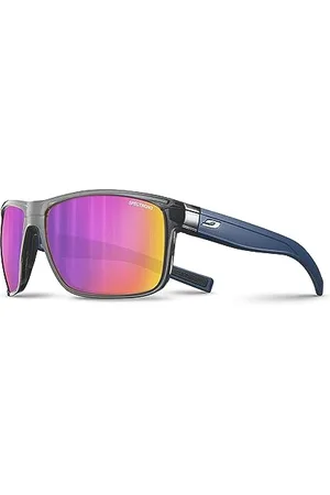 Julbo Renegade Occhiali da Sole, Nero Translu Lucido/Blu, Taglia Unica Unisex-Adulto