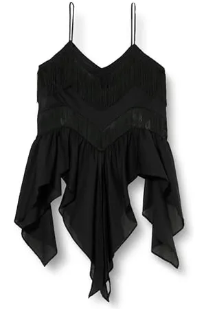Pinko AILO Top Mussola con Frange Canottiera da Donna, , 44