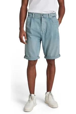G-Star Uomo Pleated Chino Relaxed Shorts, (vintage hawaiian ocean D21110-C966-C949), 34