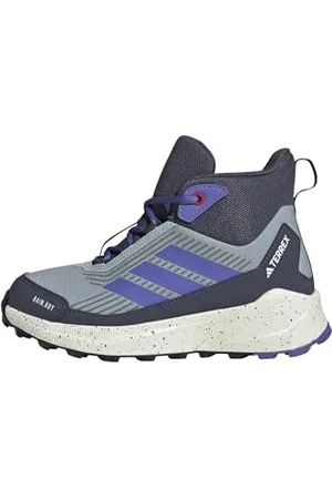 adidas Terrex Trailmaker 2 Mid Rain.RDY Hiking Shoes Kids, Scarpe da Trekking, Magic Grey/Semi Cobalt Blue/Shadow Navy, 24 EU