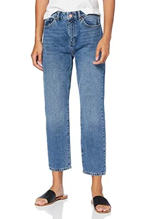 Noisy May NOS DE NMISABEL Jeans Straight, Blu (Blu Medio Denim), 30W x 32L Donna