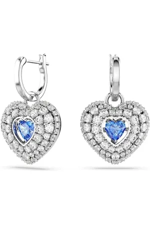 Swarovski Orecchini pendenti Hyperbola, Cuore, , Placcato rodio