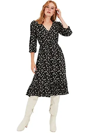 Trendyol Abito con Bottoni, Colore: Casual, 40 Donna