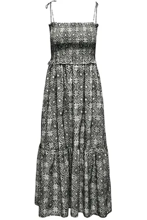 ONLY Onlmiley Strap Smock Midi Dress Ptm Abito, , M Donna
