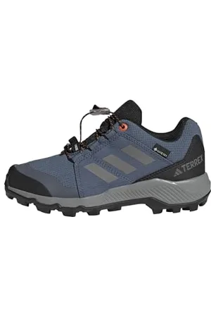 adidas Terrex Gore-Tex Hiking Shoes Kids, Scarpe da Trekking, Wonder Steel/Grey Three/Semi Impact Orange, 28 EU