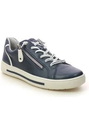 Jana Damen Sneaker Flach mit Reißverschluss Vegan, Scarpe da Ginnastica Donna, , 40 EU