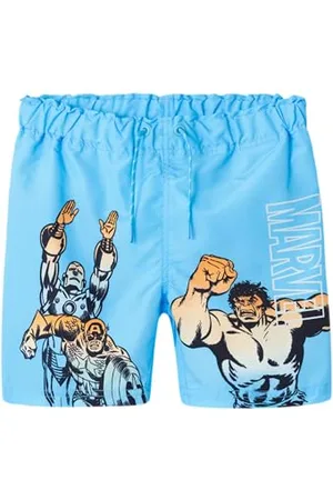 NAME IT Nkmmakavel Marvel-Pantaloncini da Bagno Mar Costume, , 140 Bambini e Ragazzi