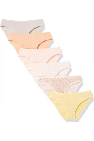 Amazon Slip Bikini in Cotone (Disponibile in Taglie Forti) Donna, Pacco da 6, , 46