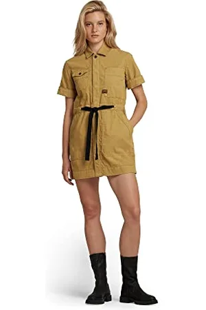 G-Star Donna Army Dress Short Sleeve, (toasted gd D20487-C436-C723), S