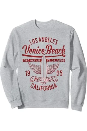 Awesome Venice Beach CA Souvenirs and Designs Venice Beach, California, design retrò vintage da surf invecchiato Felpa