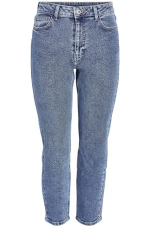 Noisy May Jeans Donna Slim Fit Vita Alta Stile Ankle Denim NMMONI, Colore: , Taglia:27W / 30L, Lunghezza della Gamba:L30